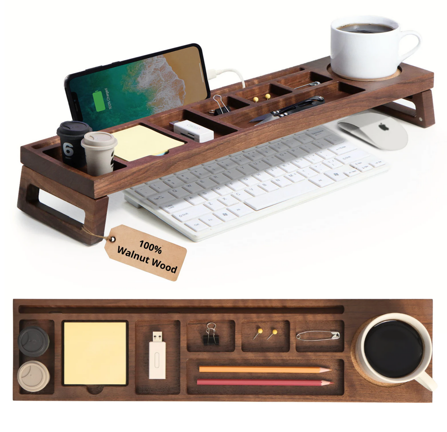 Wood Desk Organizer