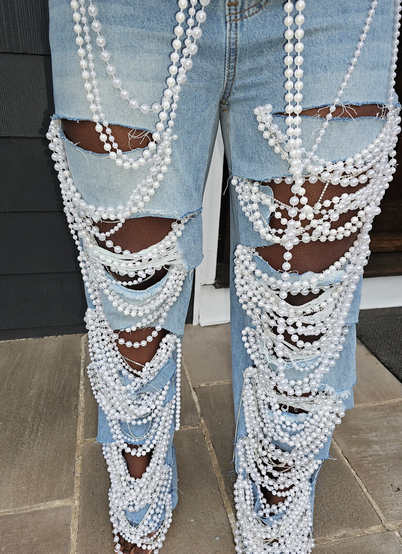 Handmade Pearl jeans