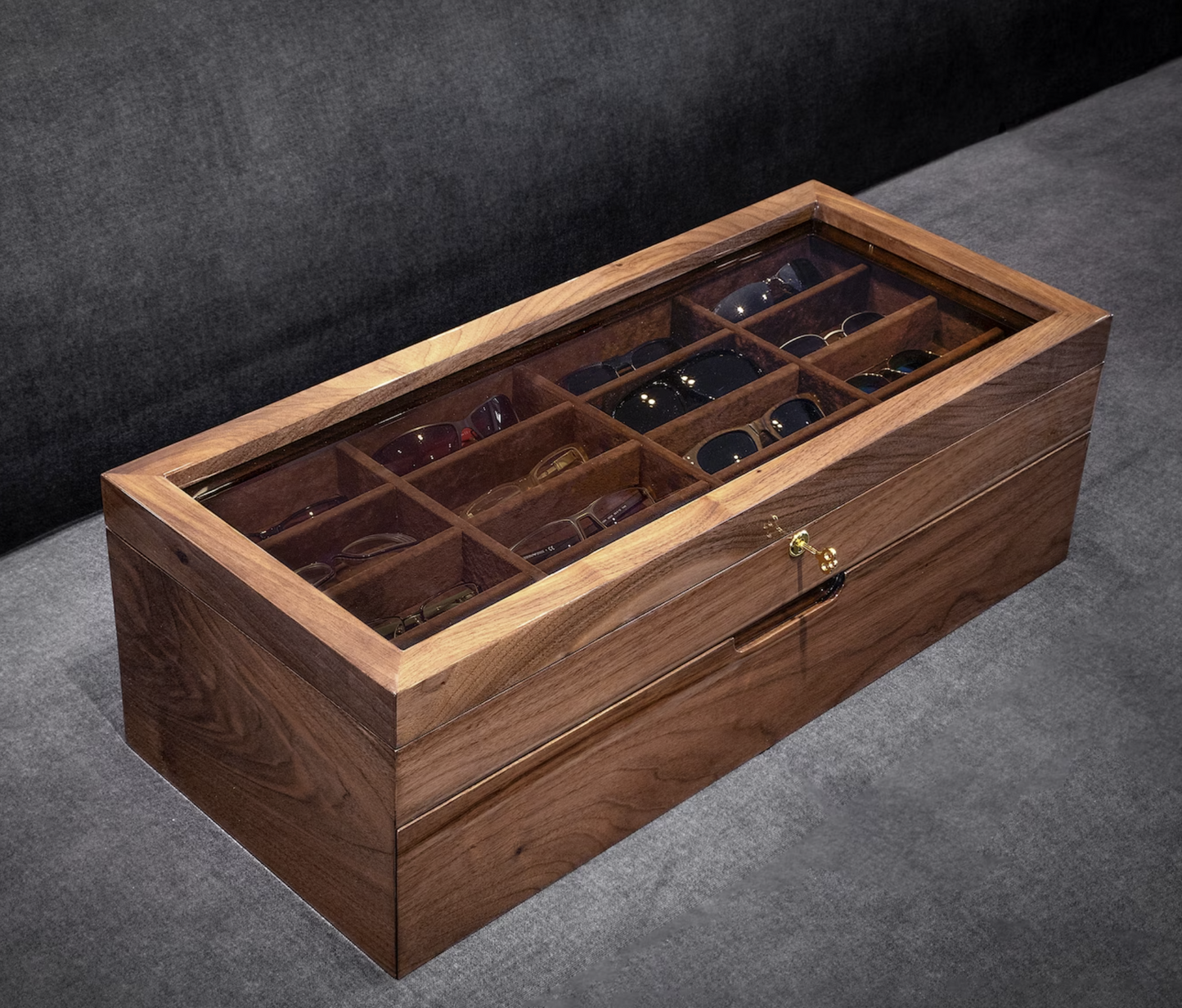Handmade Wooden Eyeglasses Box