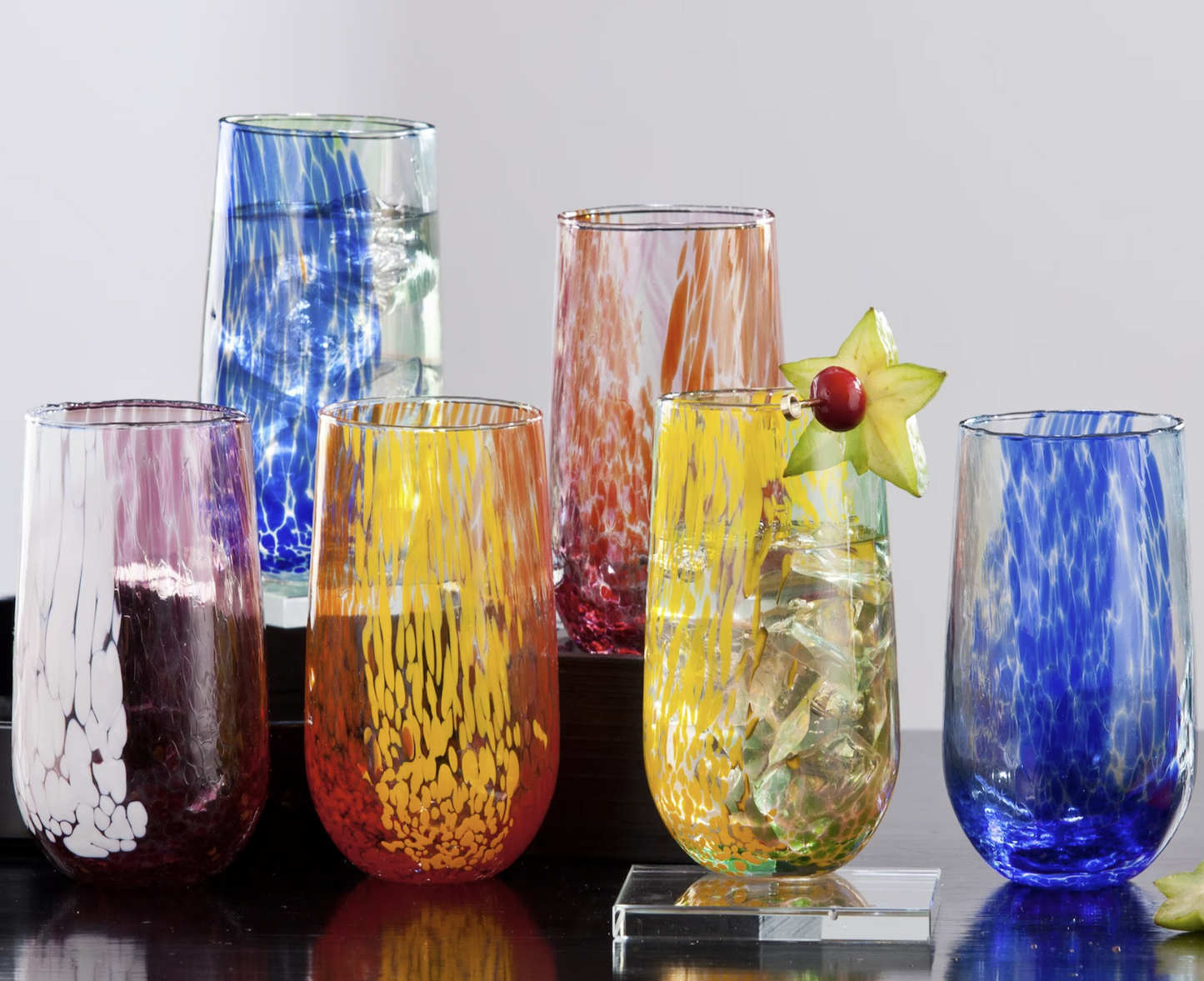 Murano-Style Originale Tall Glasses Set Of 6