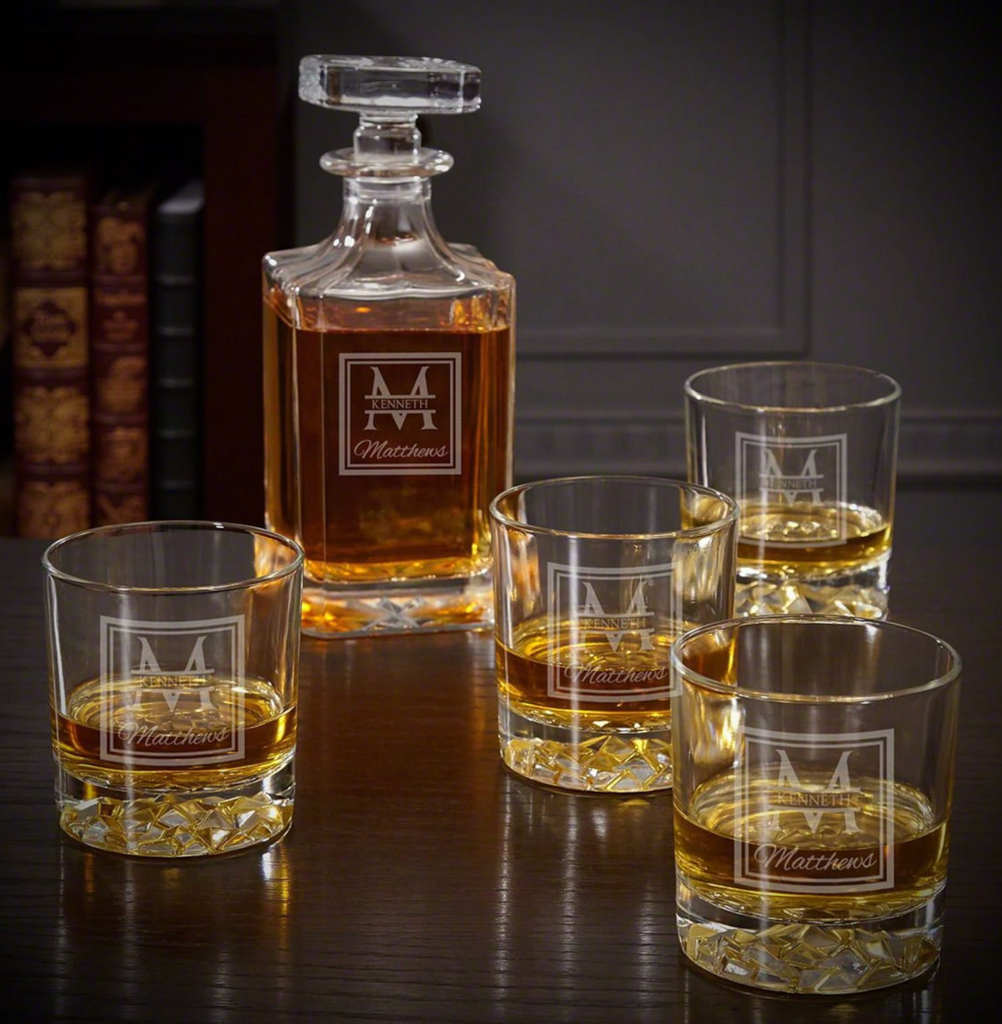 Personalized Whiskey Glasses